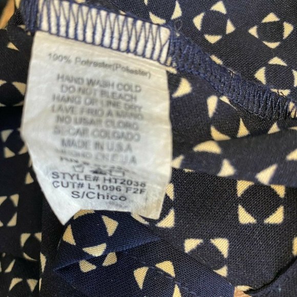 Le Lis Geometric Print Blouse Sz S Small - Picture 4 of 4